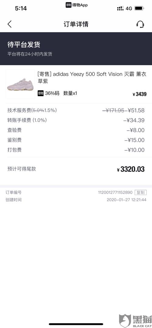 黑猫投诉:本人在平台出售一双椰子3天不发货