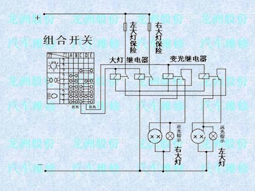 汽车大灯电路发来
