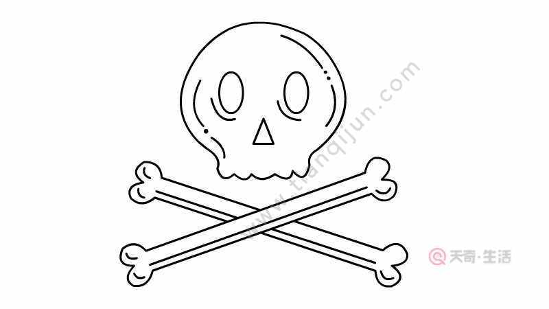 白骨精简笔画大图