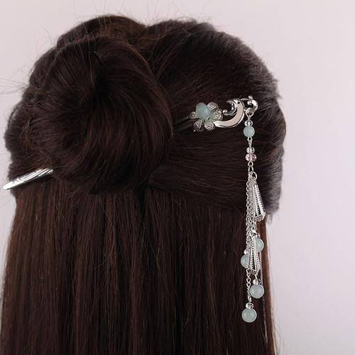 上新发簪头饰盘发簪子古典古风步摇饰品宫廷古风发饰木簪女挽发百