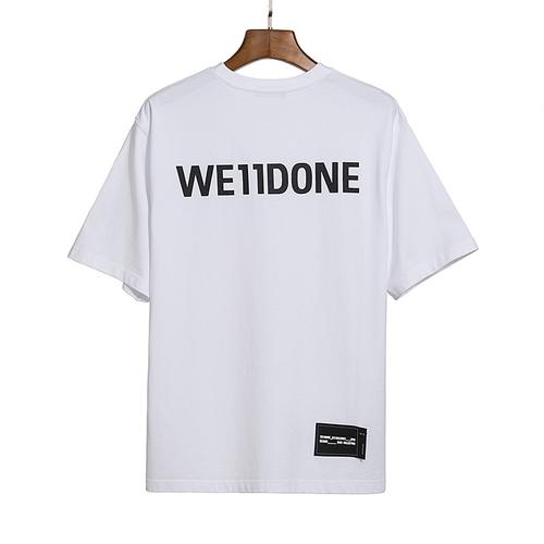 we11done涂鸦短袖电影海报油画t恤男女情侣装welldone韩版半袖tee