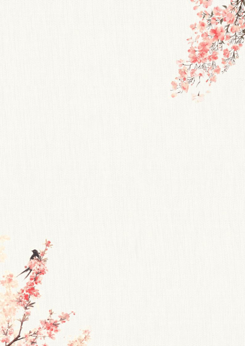 word模板:简洁淡雅中国风信纸背景word模板