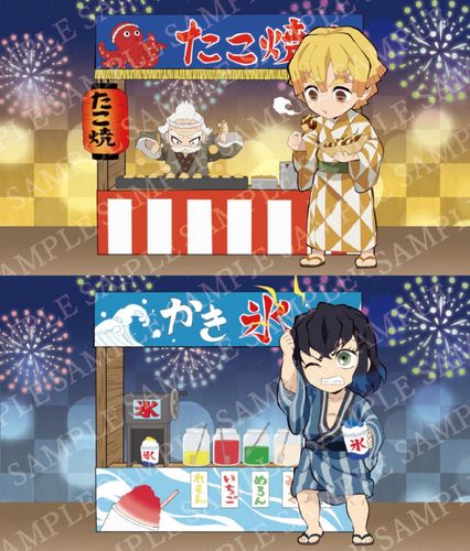 鬼灭之刃夏日祭插图全员浴衣逛摊位只有无惨老板在裁员