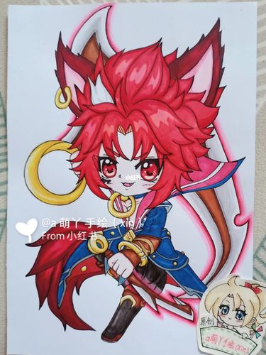 王者荣耀百里玄策二创手绘简笔画画的日常_绘画_手绘