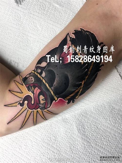 欧美纹身 彩色纹身 胳膊纹身 手臂纹身 女孩纹身