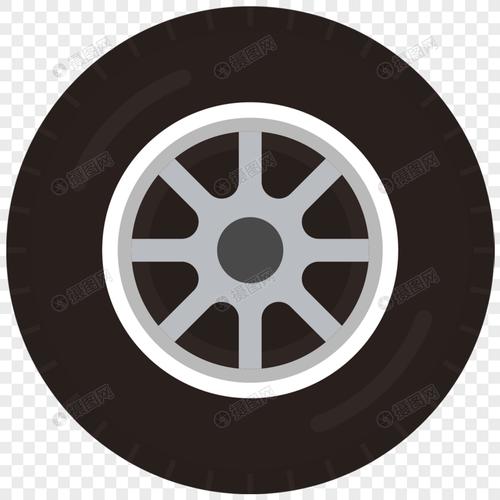 手绘/卡通元素 汽车轮胎.