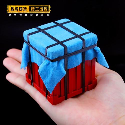 绝地求生空投箱补给箱笔筒金属模型玩具 98k三级头平底锅钥匙扣