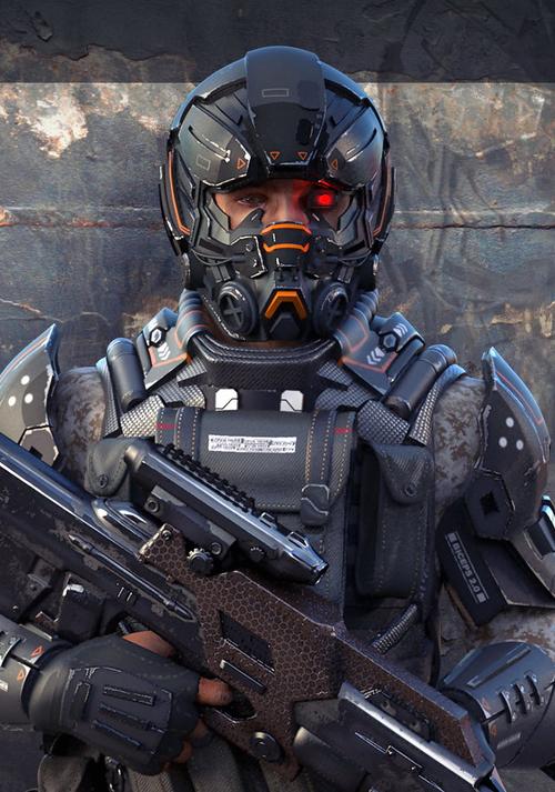 未来科学概念设计你是喜欢战争机器人还是喜欢人形装甲