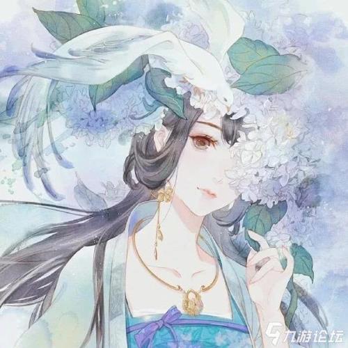 古风漫画女生头像 落花有意随流水流水无心恋落花