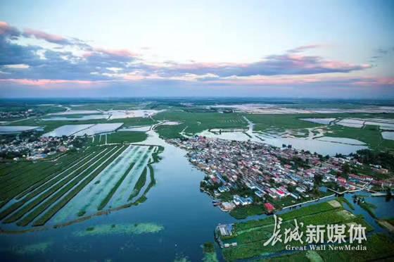 航拍雄安新区.资料图