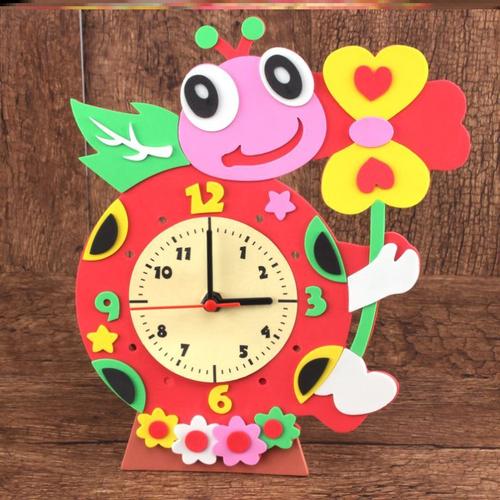 时钟手工制作diy材料钟表模型小学生儿童教具幼儿园创意益智