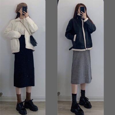 18套适合酷女孩的冬季穿搭,配色和款式小个子也可~可甜可盐穿搭哇超酷