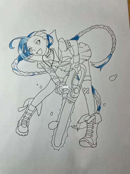 金克丝 #彩铅手绘_彩铅_手绘_金克丝_兴趣爱好_绘画