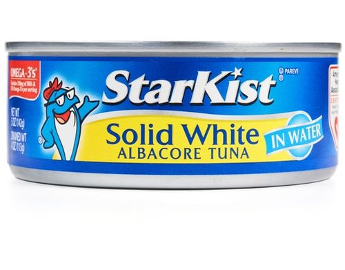 solid white albacore tuna in water
