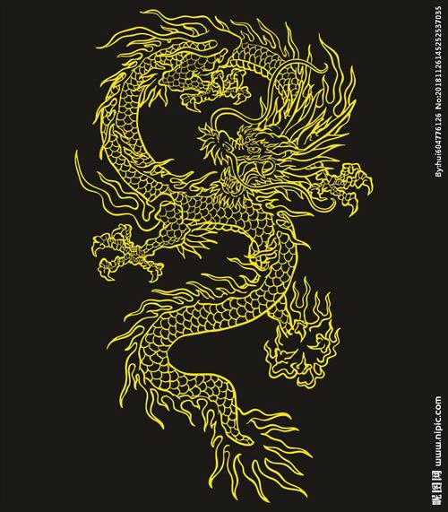 龙 圆形 龙纹 矢量龙图腾 蛟图片