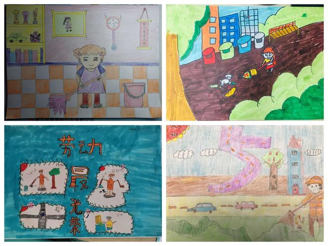 三7班第一期寒假家务劳动实践活动--绘画作品!