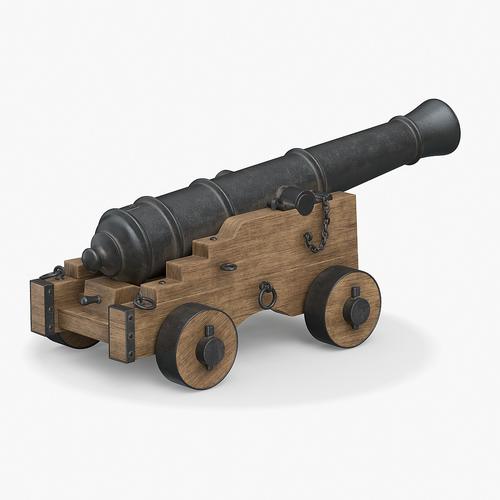 海军大炮3d模型