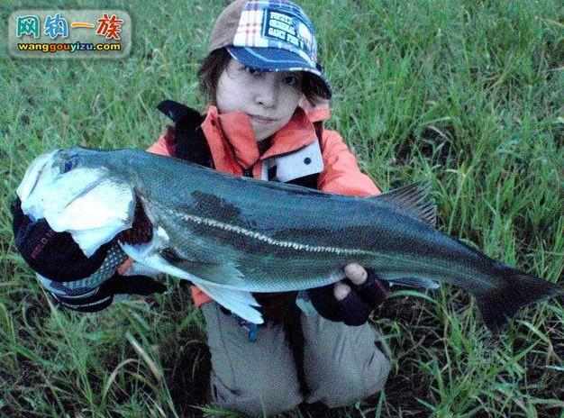 日本漂亮妹妹路亚到大鲈鱼海钓bass
