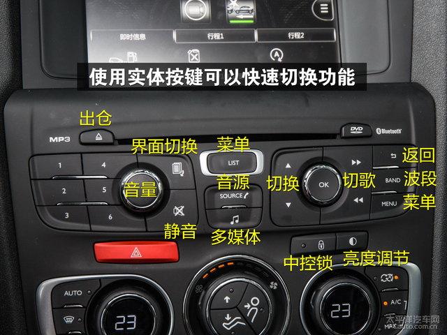 雪铁龙c4l中控内饰怎么样