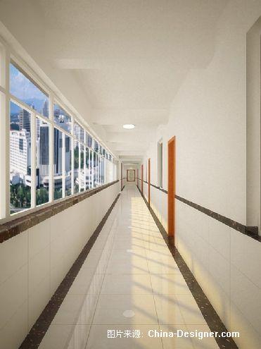 彬县信合办公楼外走廊-咸阳华兴装饰有限公司的设计师家园-工装