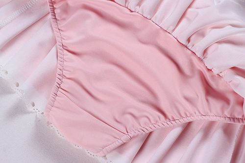 夏季日系软妹风可爱少女贫乳荷叶边比基尼显瘦泳衣两件套装温泉服