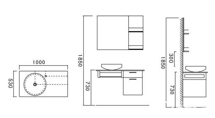 浴室柜正常高度标准高度是多少