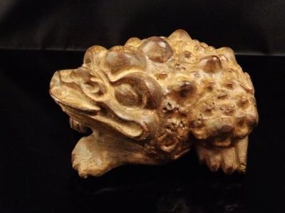 木雕金蟾精品图片