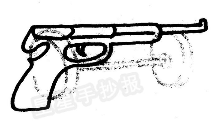 手枪简笔画