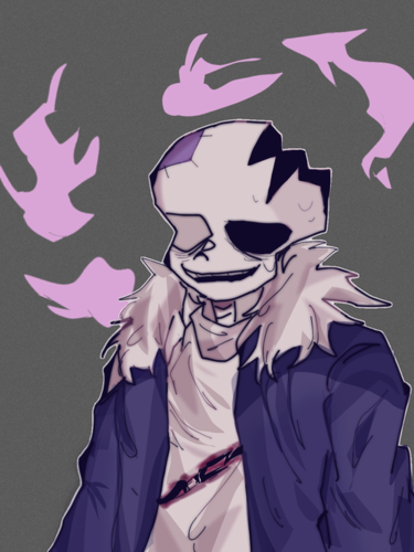 啊还是画了,是感染sans