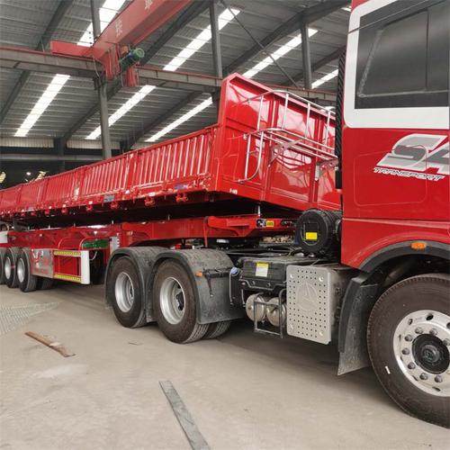 重型侧翻自卸半挂车平板侧翻自卸半挂车沙石侧翻半挂车公告尺寸