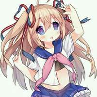 女生头像动画水手服