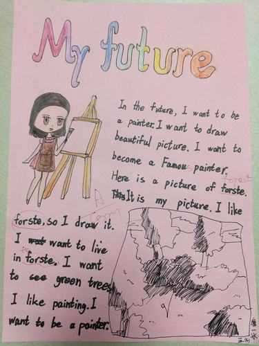 五(4)unit 1作文: my future