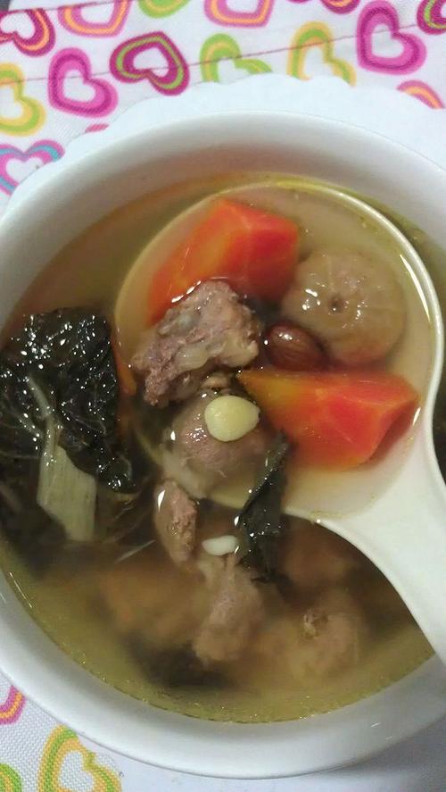 主料 菜干适量 排骨适量 胡萝卜1条 南杏5粒 北杏8粒 无花果4个 辅料