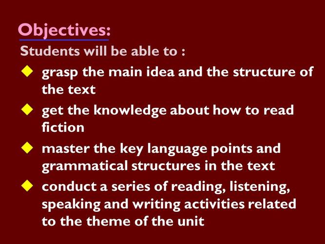 will be able to : 84 grasp the main idea and the structure of