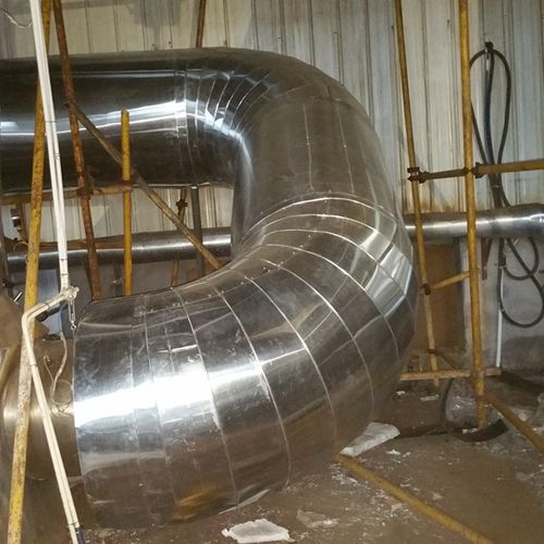 铁皮保温工程弯头案例