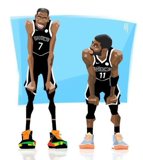 球星插画风格丨精选篮球头像背景图0226期