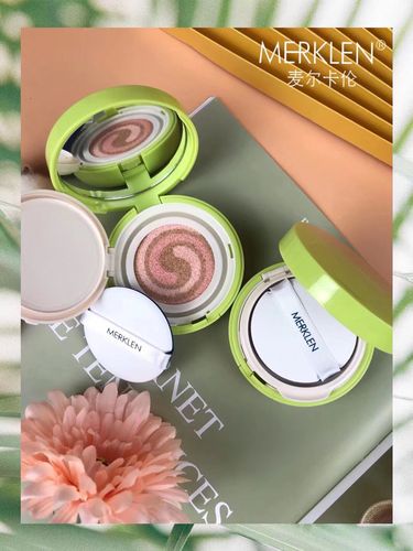 气垫麦尔卡伦双色防护bb霜水玉光粉底遮瑕隔离bb霜
