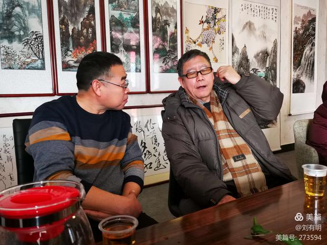 书画家到任丘书画创作基地挥毫泼墨