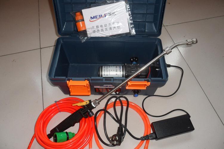 002美乐220v便携式高压电动洗车机 洗车器 水泵空调清洗机 12v80w高压