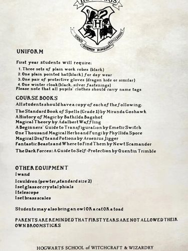 属于你的霍格沃茨入学通知书#哈利波特_哈利波特_西安攻略_录取通知书