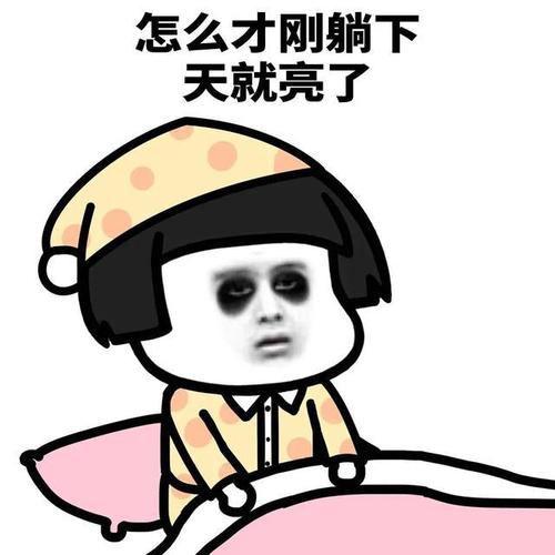 熬夜表情包我明天一定早睡