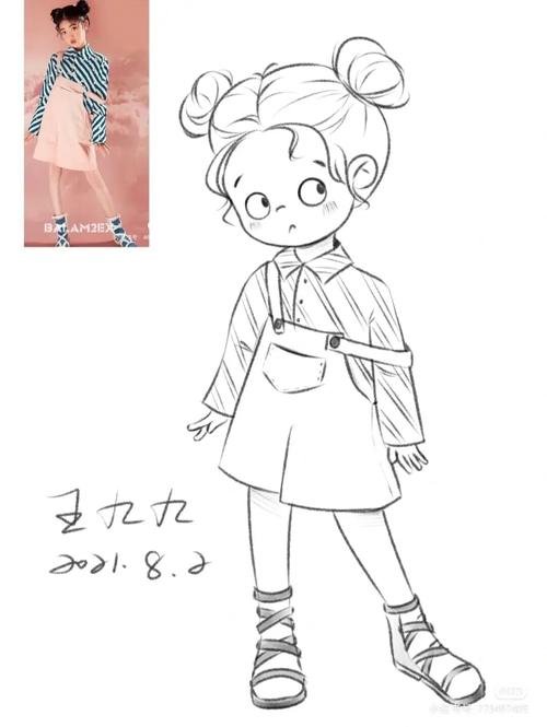 酷酷的小女孩简笔画(89/300)_简笔画_绘画_马克笔_表白_早起_马克笔简