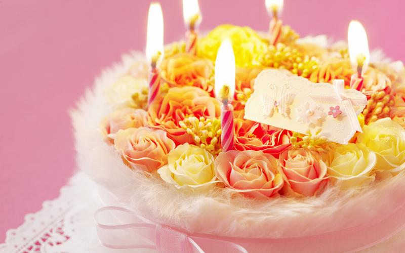 生日快乐庆祝蛋糕桌面壁纸 生日壁纸,蛋糕壁纸,生日蛋糕壁纸,甜美蛋糕