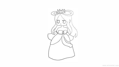 叶罗丽冰公主简笔画怎么画 叶罗丽冰公主简笔画图片大全