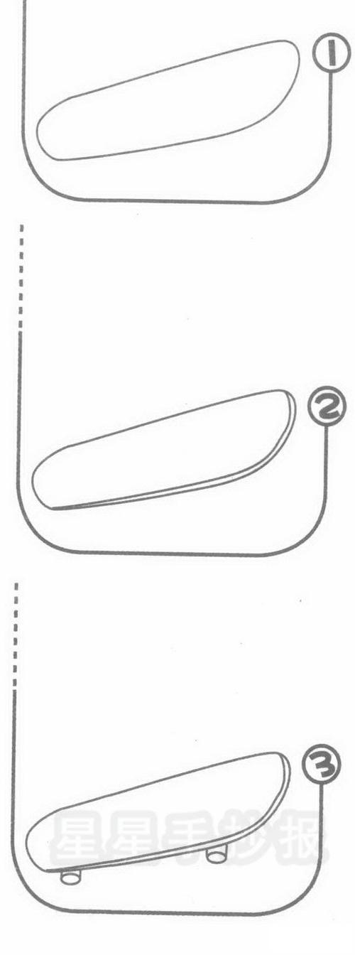 滑板简笔画图片画法