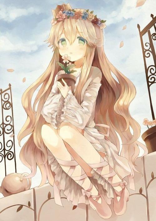 唯美动漫人物漂亮萌妹纸图片 一只风筝这一生永远只为一根线冒险_动漫