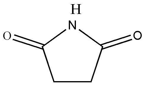 丁二酰亚胺   别 名:琥珀酰 亚胺   cas号:123-56-8 [1]   分 子 式