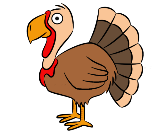 可爱小动物简笔画图片大全 一步一步教你画火鸡简笔画