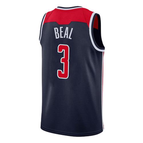 烫压版篮球服白红深蓝定制 beal 号热压版球衣 3 新赛季奇才队比尔 18