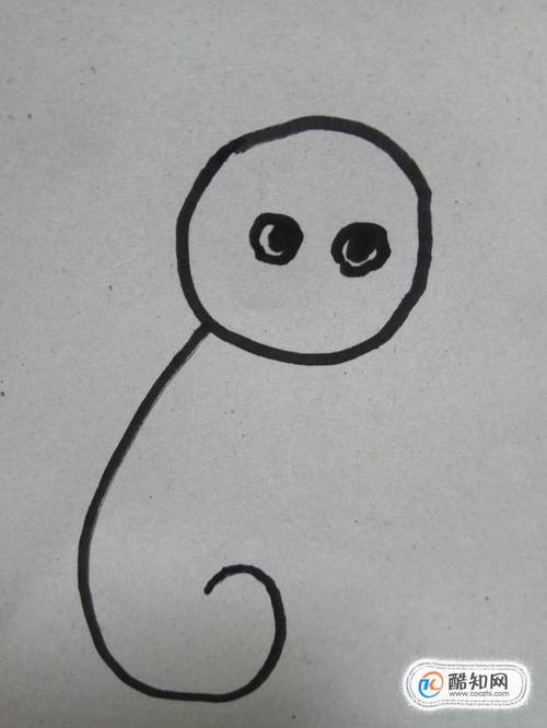 怎样用数字0和6来画简笔画小猫?